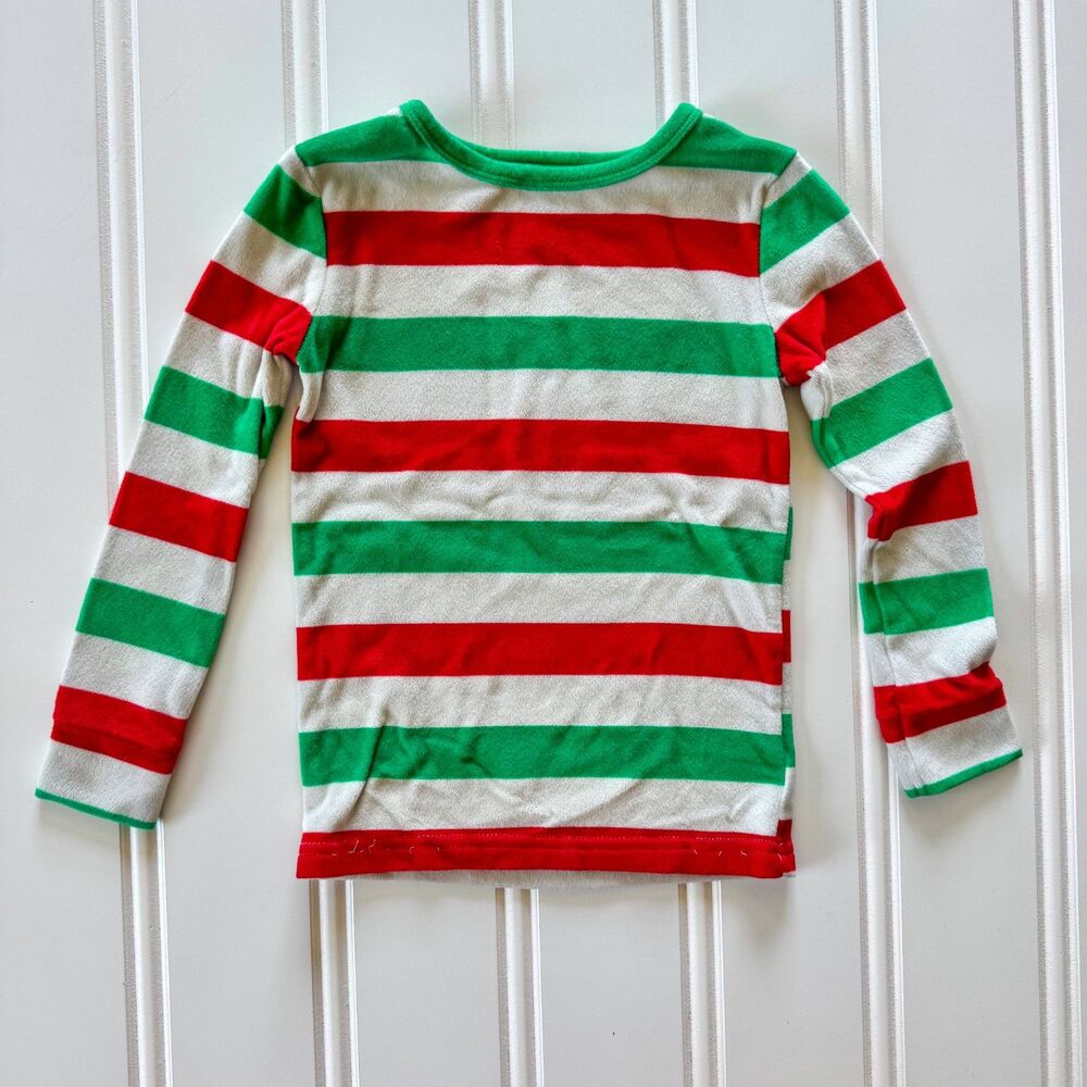 4/$10 - Cat & Jack Christmas Stripped Fleece Pajamas Set - Picture 2 of 9